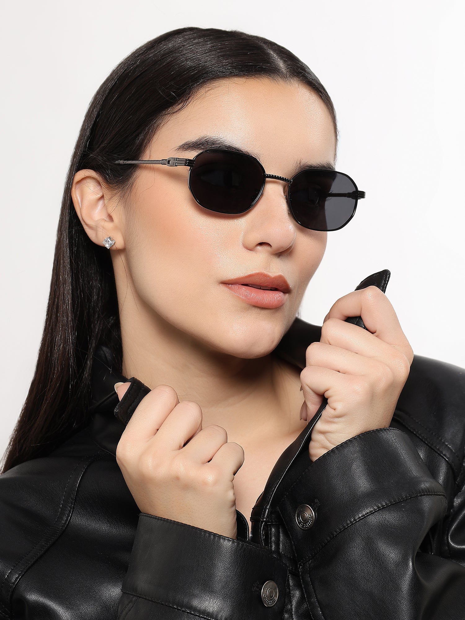 Imperial - Grey Rectangle Polarized Sunglasses (WH4149PCL2232