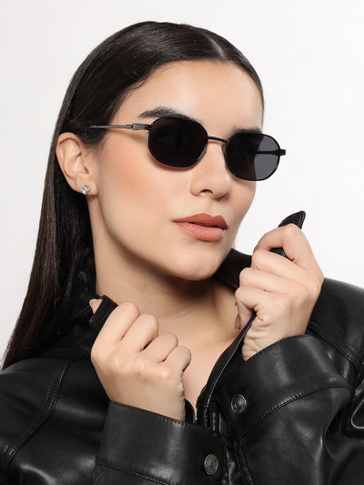 Imperial - Grey Rectangle Polarized Sunglasses (WH4149PCL2232)