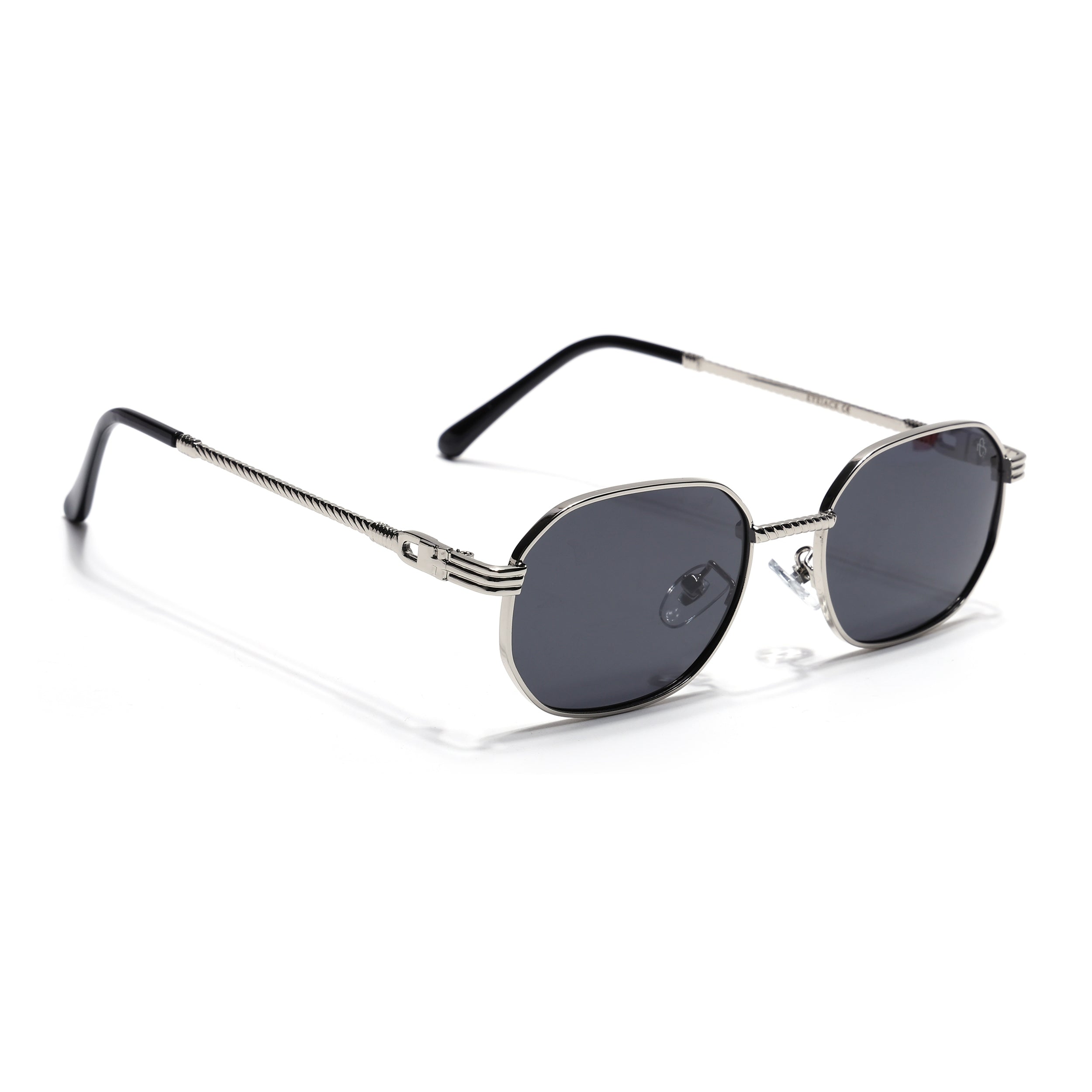 Imperial - Silver Rectangle Polarized Sunglasses (WH4149PCL2233