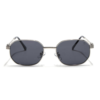 Imperial - Silver Rectangle Polarized Sunglasses (WH4149PCL2233)