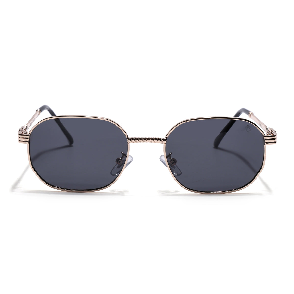 Imperial - Black Golden Rectangle Polarized Sunglasses (WH4149PCL2234)