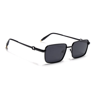 Mocha - Black Rectangle Polarized Sunglasses (WS1411PCL2192)
