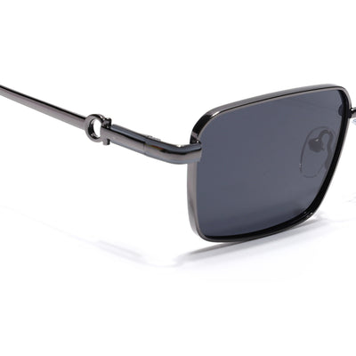 Mocha - Grey Rectangle Polarized Sunglasses (WS1411PCL2193)