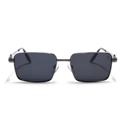 Mocha - Grey Rectangle Polarized Sunglasses (WS1411PCL2193)