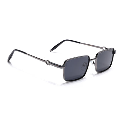 Mocha - Grey Rectangle Polarized Sunglasses (WS1411PCL2193)