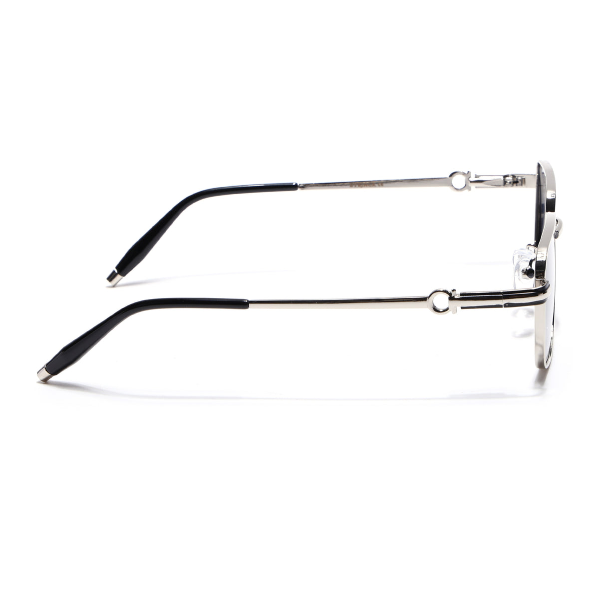 Mocha - Silver Rectangle Polarized Sunglasses (WS1411PCL2195)