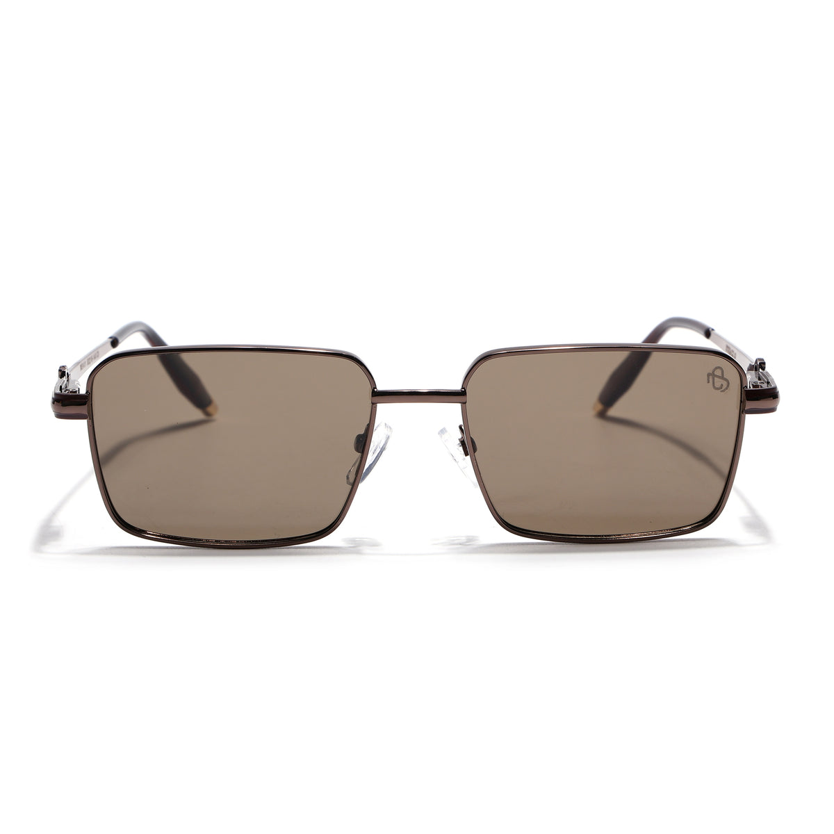 Mocha - Brown Rectangle Polarized Sunglasses (WS1411PCL2197)