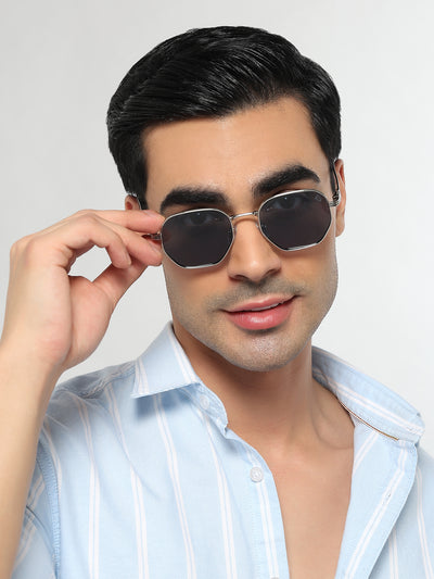 Majesty - Silver Wayfarer Polarized Sunglasses (WS1419PCL2206)