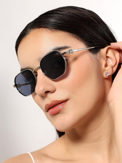 Majesty - Silver Wayfarer Polarized Sunglasses (WS1419PCL2206)