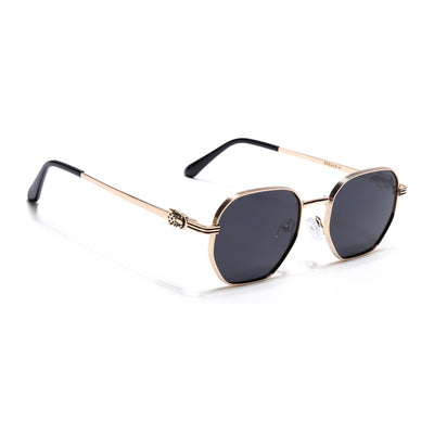 Majesty - Golden Wayfarer Polarized Sunglasses (WS1419PCL2207)