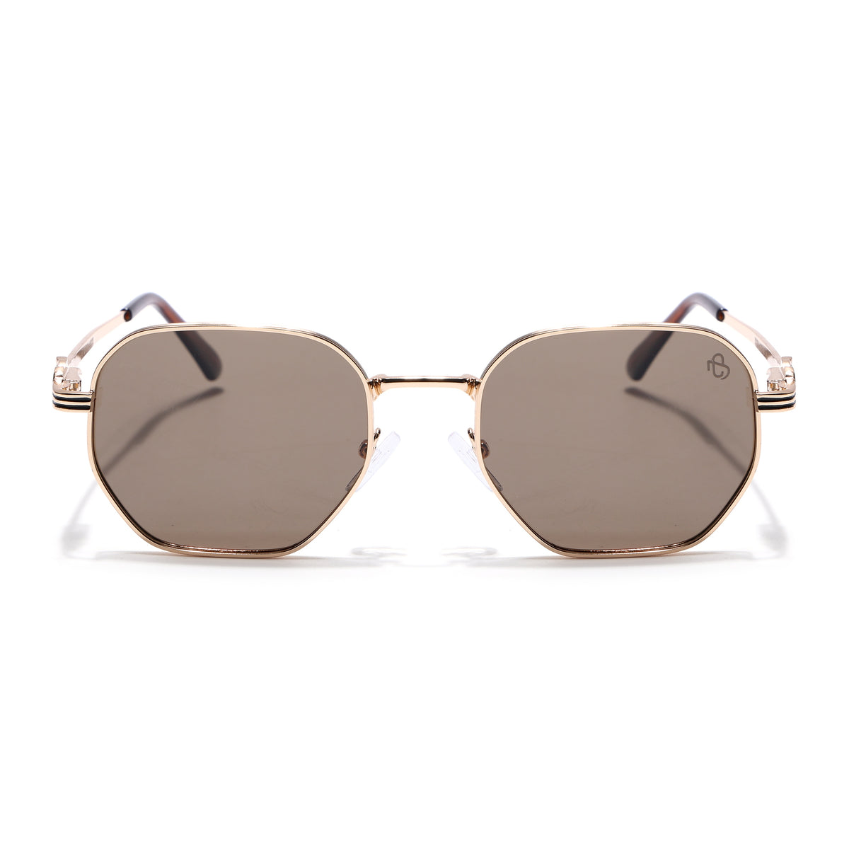 Majesty - Golden Wayfarer Polarized Sunglasses (WS1419PCL2208)