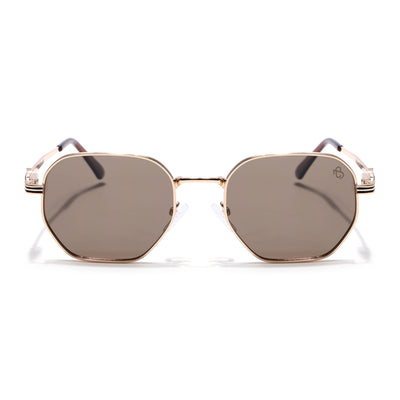 Majesty - Golden Wayfarer Polarized Sunglasses (WS1419PCL2208)