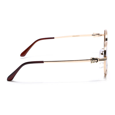 Majesty - Golden Wayfarer Polarized Sunglasses (WS1419PCL2208)