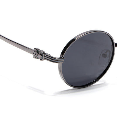 Simba - Grey Oval Polarized Sunglasse (WS1420PCL2210)