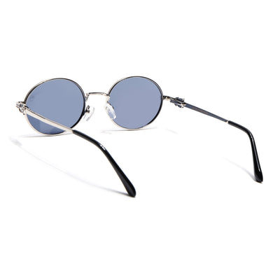 Simba - Silver Oval Polarized Sunglasses (WS1420PCL2212)