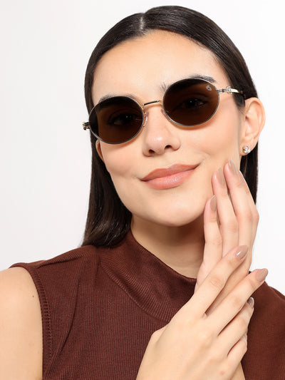 Simba - Golden Oval Polarized Sunglasses (WS1420PCL2214)