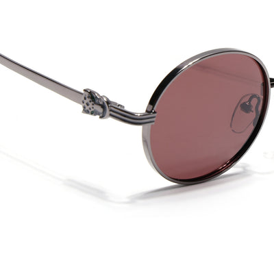 Simba - Grey Oval Polarized Sunglasses (WS1420PCL2215)