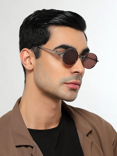 Simba - Grey Oval Polarized Sunglasses (WS1420PCL2215)