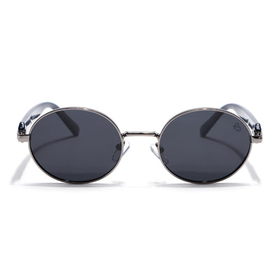 Cruze - Grey Oval Polarized Sunglasses (WU14110PCL2198)