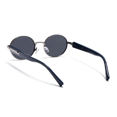 Cruze - Grey Oval Polarized Sunglasses (WU14110PCL2198)