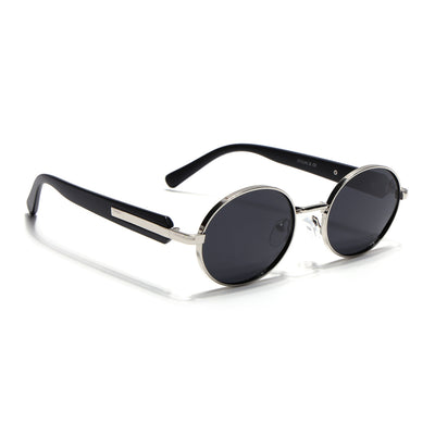 Cruze - Silver Oval Polarized Sunglasses (WU14110PCL2199)