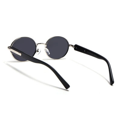 Cruze - Silver Oval Polarized Sunglasses (WU14110PCL2199)
