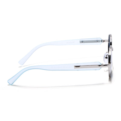 Cruze - Silver Oval Polarized Sunglasses (WU14110PCL2200)