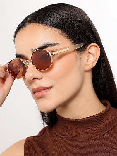 Cruze - Golden Oval Polarized Sunglasses (WU14110PCL2202)