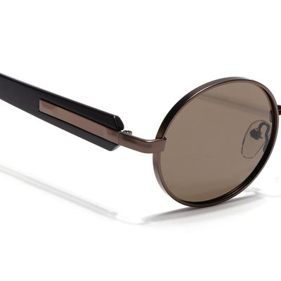 Cruze - Brown Oval Polarized Sunglasses (WU14110PCL2203)