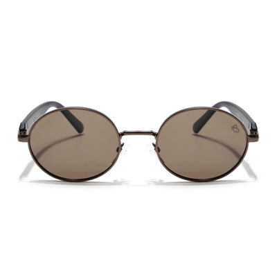 Cruze - Brown Oval Polarized Sunglasses (WU14110PCL2203)