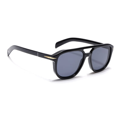 Eyejack Black Wayfarer Sunglasses for Men & Women (ZN3682CL2159)