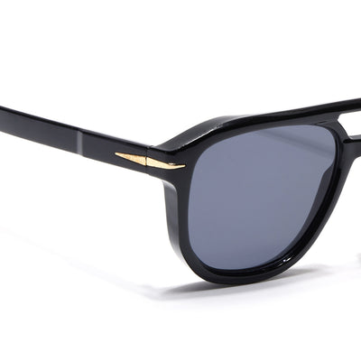 Eyejack Black Wayfarer Sunglasses for Men & Women (ZN3682CL2159)