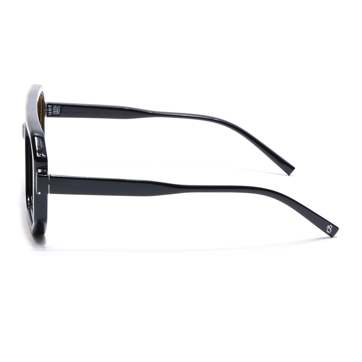Eyejack Black Hexagonal Sunglasses for Men & Women (ZN3903CL2165)