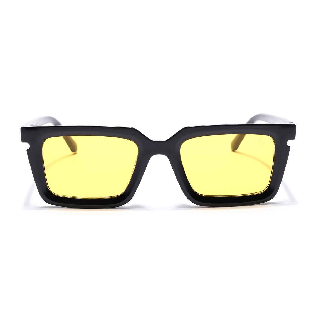 Eyejack Matt Black Rectangle Sunglasses for Men & Women (ZN3908CL2167)