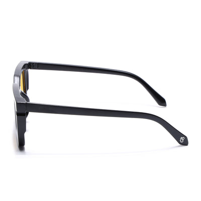 Eyejack Matt Black Rectangle Sunglasses for Men & Women (ZN3908CL2167)