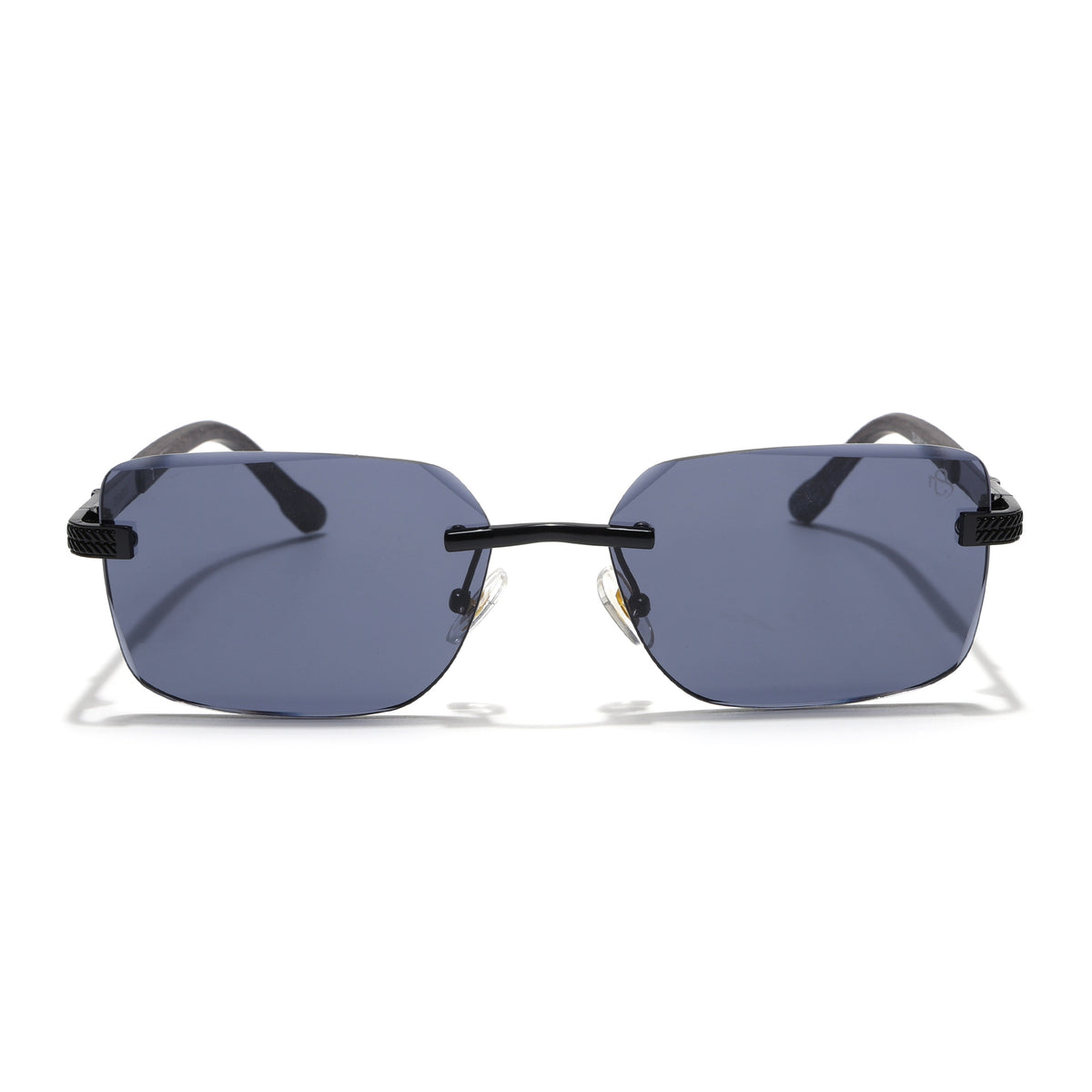 Eyejack Black Rimless Sunglasses for Men & Women (ZX98512CL2552)
