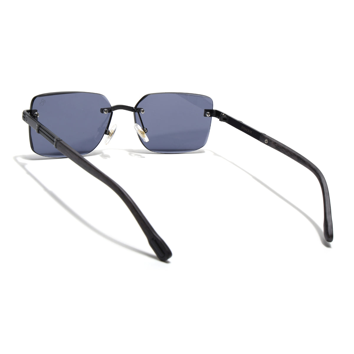 Eyejack Black Rimless Sunglasses for Men & Women (ZX98512CL2552)