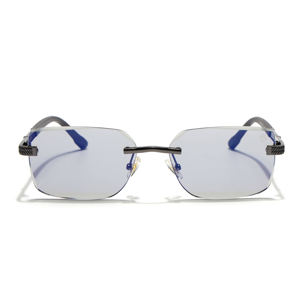 Eyejack Grey Rimless Sunglasses for Men & Women (ZX98512CL2553)