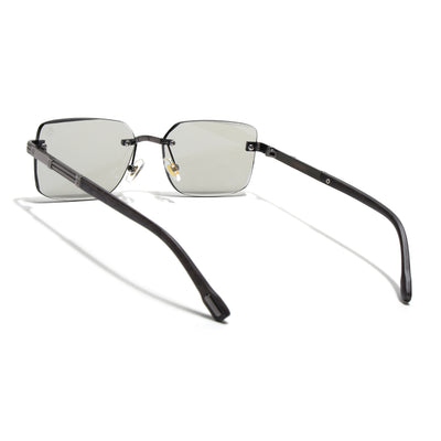 Eyejack Grey Rimless Sunglasses for Men & Women (ZX98512CL2553)