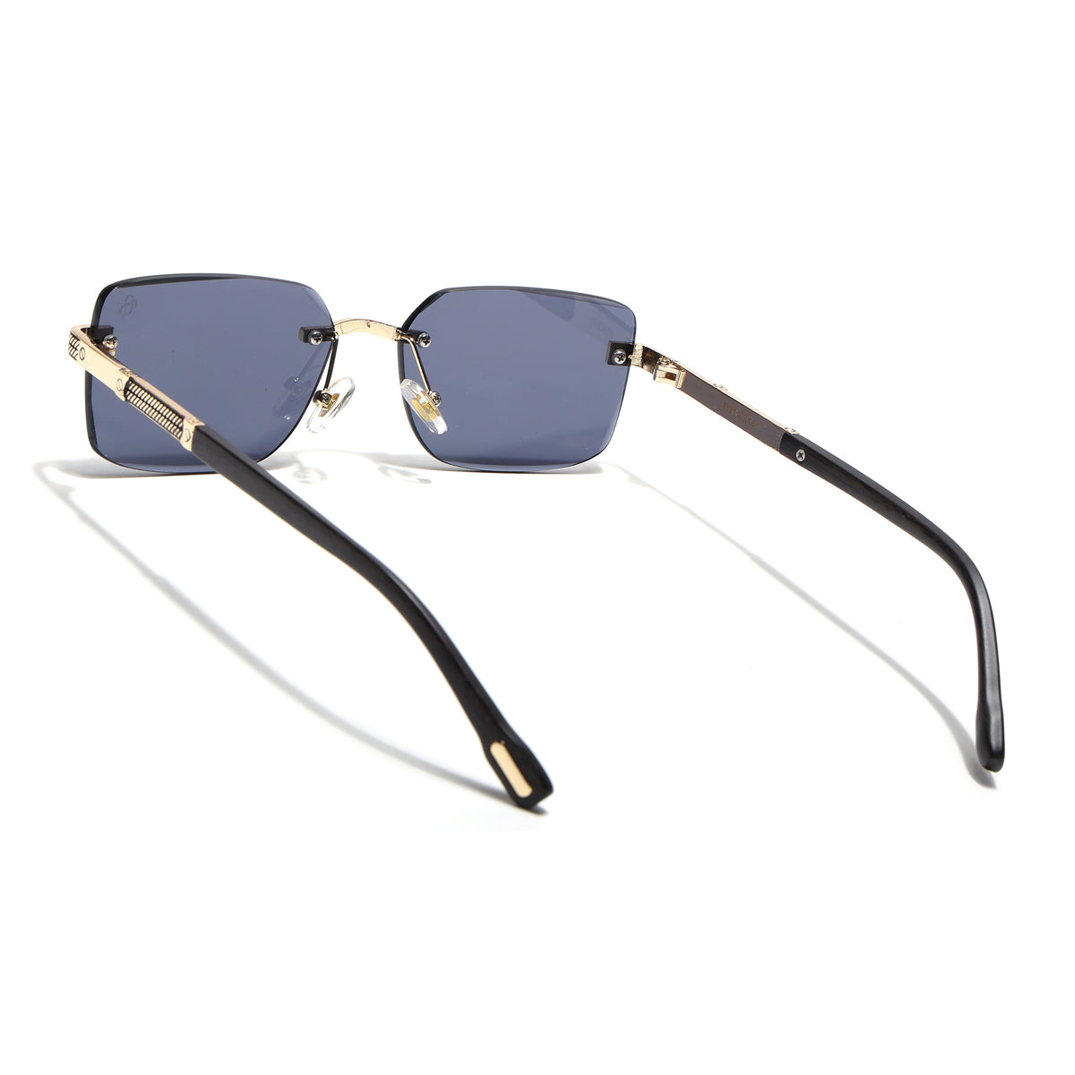Eyejack Golden Rimless Sunglasses for Men & Women (ZX98512CL2555)