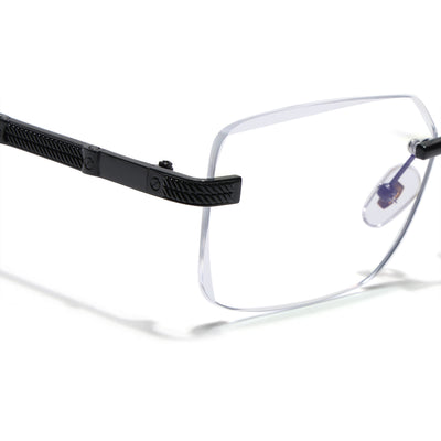Eyejack Black Rimless Eyeglasses for Men & Women (ZX98512FCL2559)