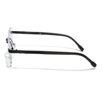 Eyejack Black Rimless Eyeglasses for Men & Women (ZX98512FCL2559)