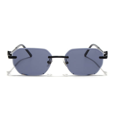 Eyejack Black Rimless Sunglasses for Men & Women (ZX98536CL2524)