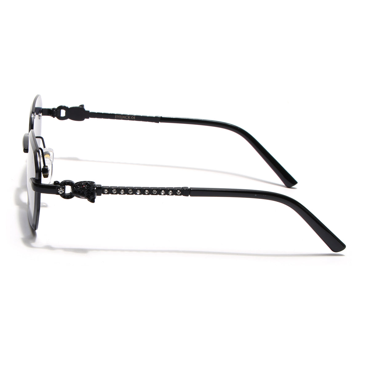 Eyejack Black Rimless Sunglasses for Men & Women (ZX98536CL2524)