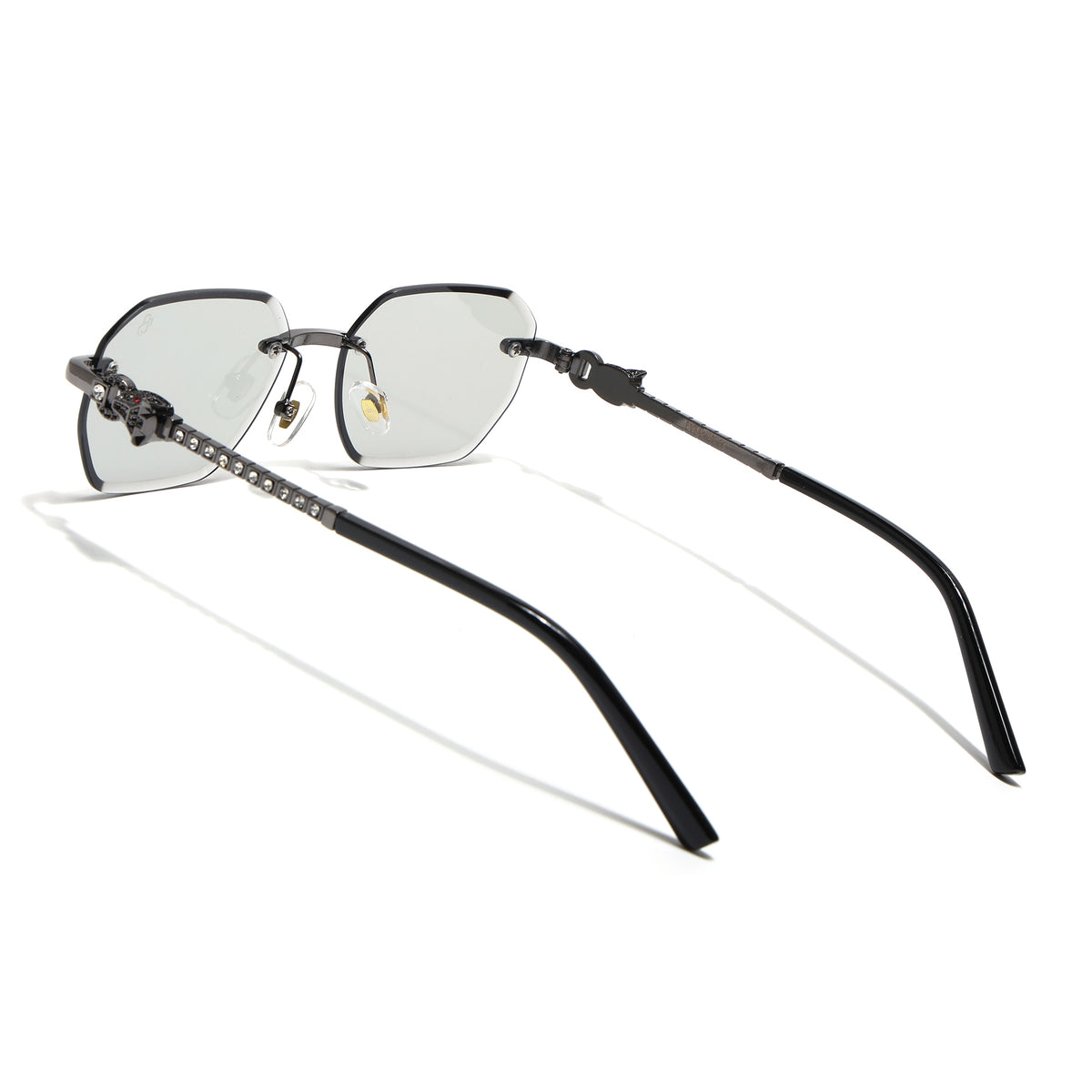 Eyejack Grey Rimless Sunglasses for Men & Women (ZX98536CL2525)