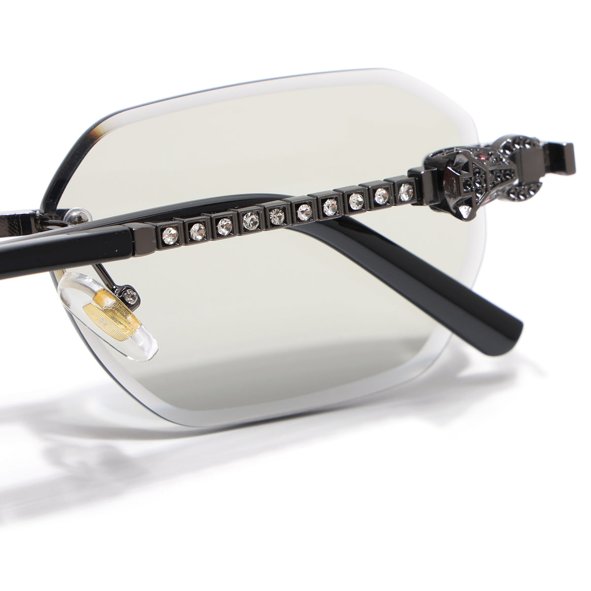 Eyejack Grey Rimless Sunglasses for Men & Women (ZX98536CL2525)