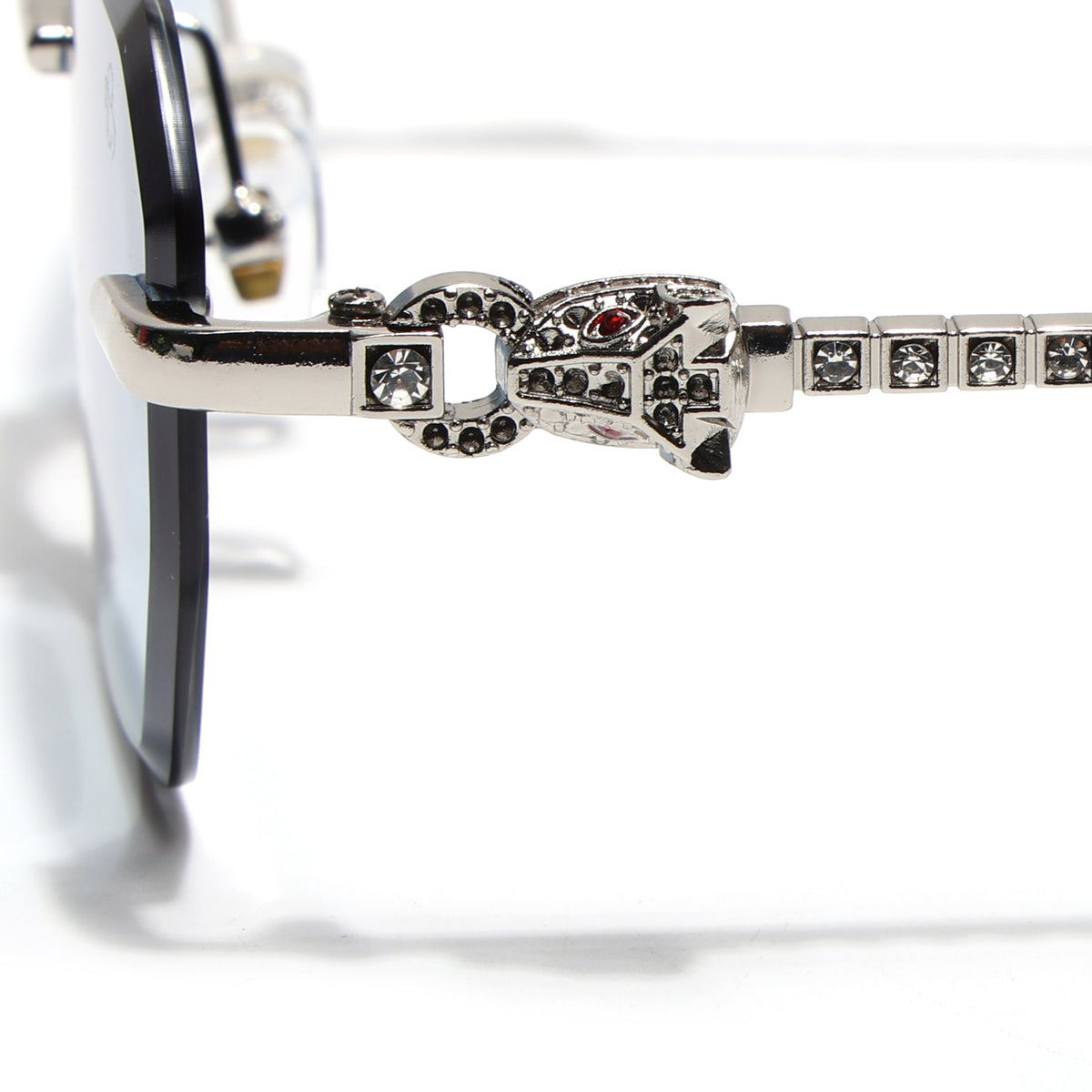 Eyejack Silver Rimless Sunglasses for Men & Women (ZX98536CL2526)