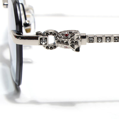 Eyejack Silver Rimless Sunglasses for Men & Women (ZX98536CL2526)