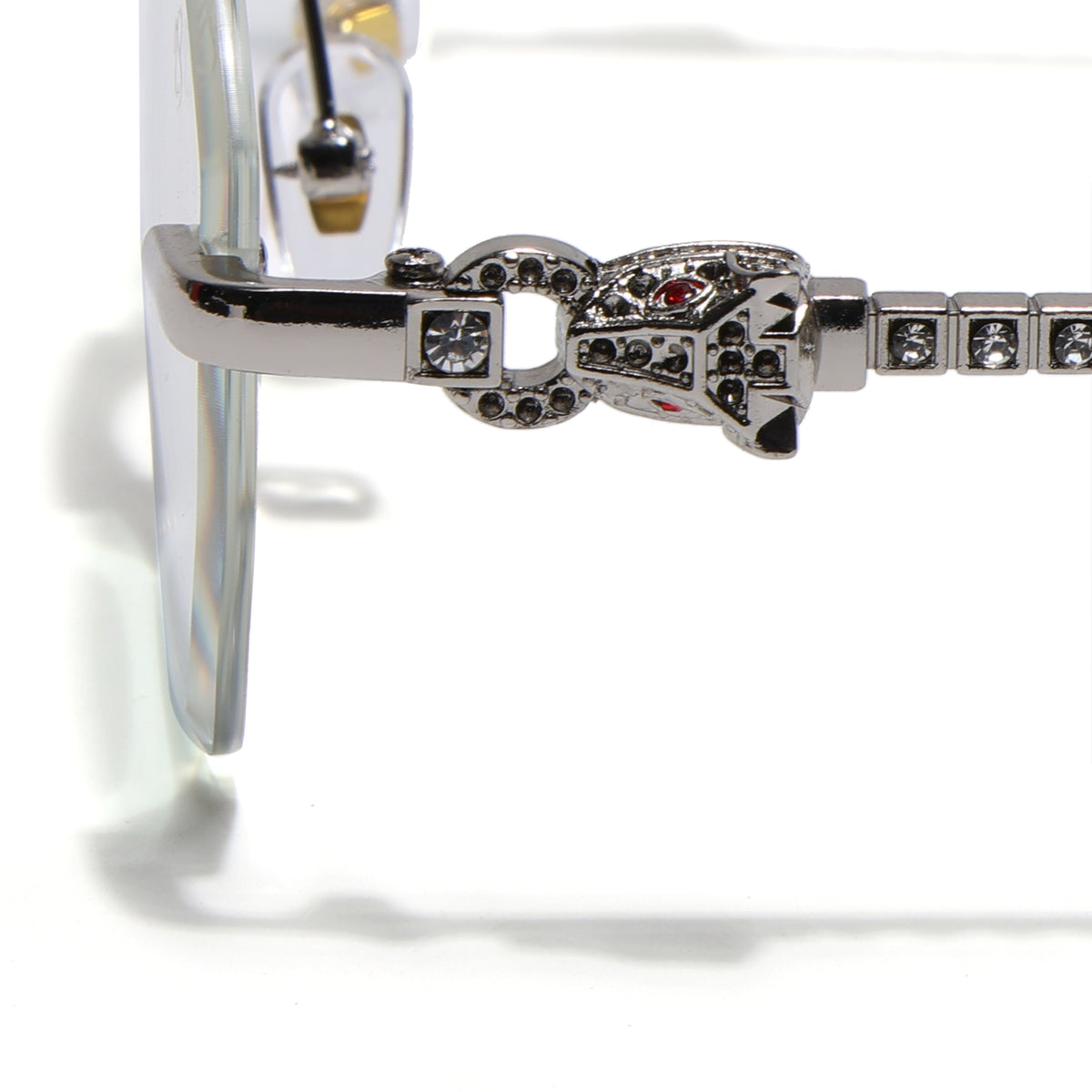 Eyejack Silver Rimless Eyeglasses for Men & Women (ZX98536FCL2530)