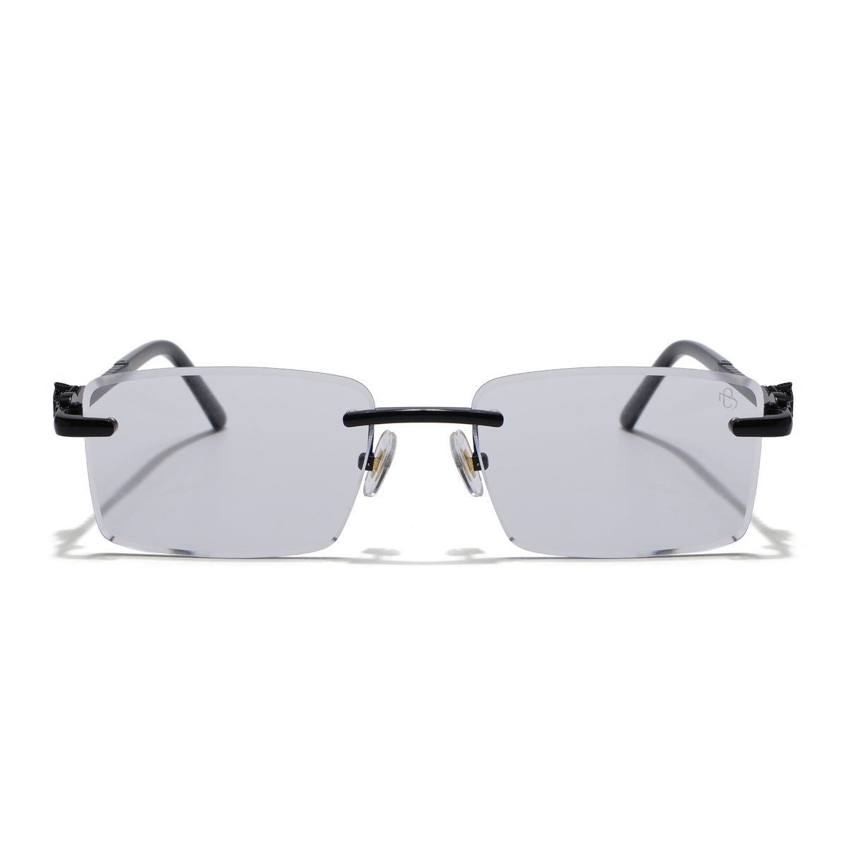 Eyejack Photochromic Black Rimless Sunglasses for Men & Women (ZX98537BCL2517)